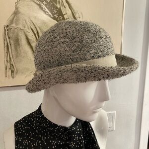 Vintage Knit Bowler Hat - Made in Italy